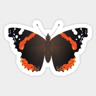 Vanessa atalanta Sticker